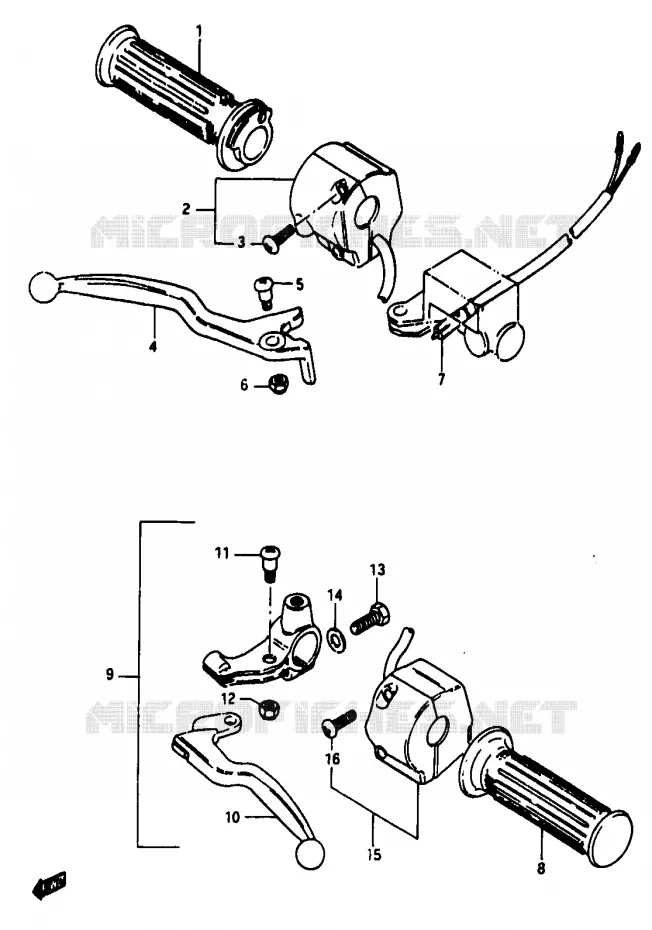 SWITCHES Suzuki MOTO 50 Autres-modeles 1994  TV50R(M/R)