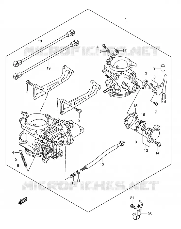 THROTTLE BODY Suzuki MOTO 1000 SV 2004  SV1000S1K4(E2)
