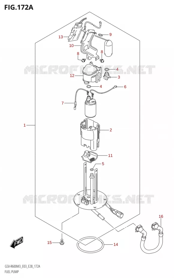 FUEL PUMP Suzuki MOTO 600 GSX-R 2023  GSX-R600 M3 (E03,E28,E33)