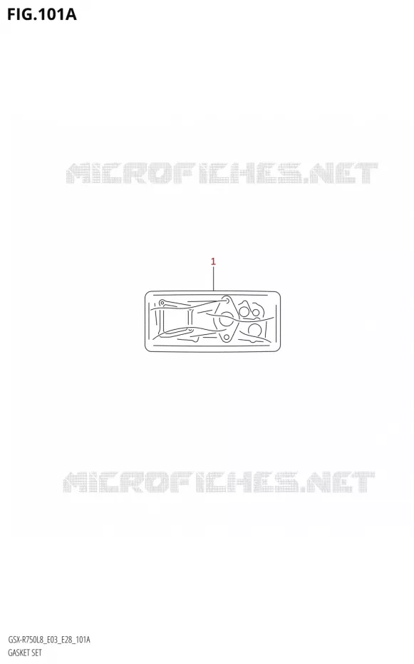GASKET SET Suzuki MOTO 750 GSX-R 2018  GSX-R750 L8 (E03,E28,E33)