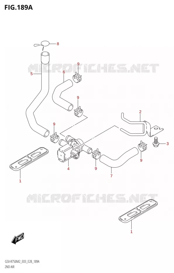 ANTI POLLUTION SYSTEM Suzuki MOTO 750 GSX-R 2022  GSX-R750 M2 (E03,E28,E33)