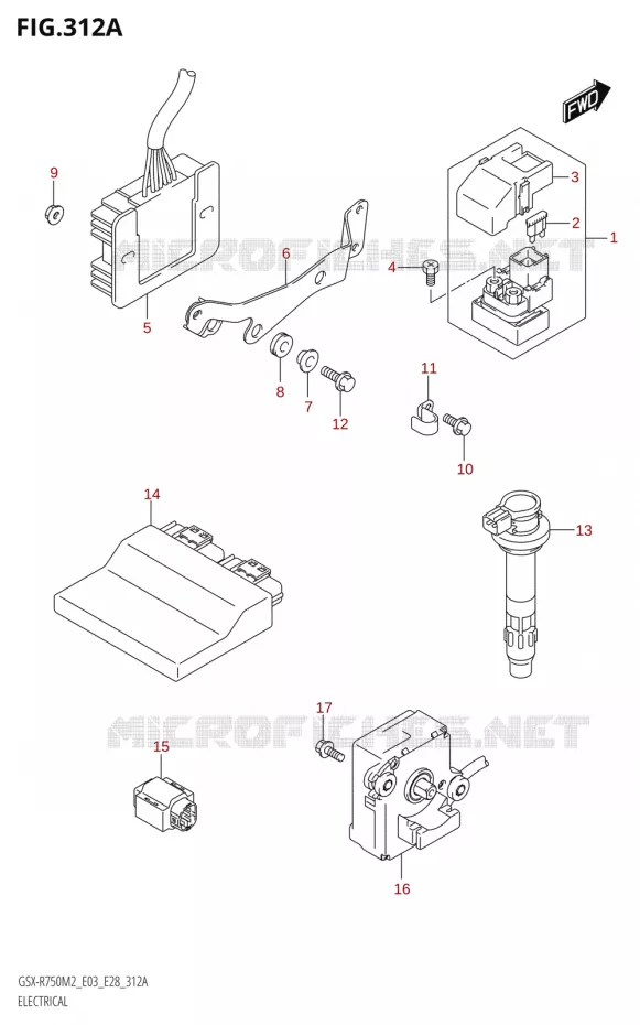 ELECTRICAL (E03,E28) Suzuki MOTO 750 GSX-R 2022  GSX-R750 M2 (E03,E28,E33)