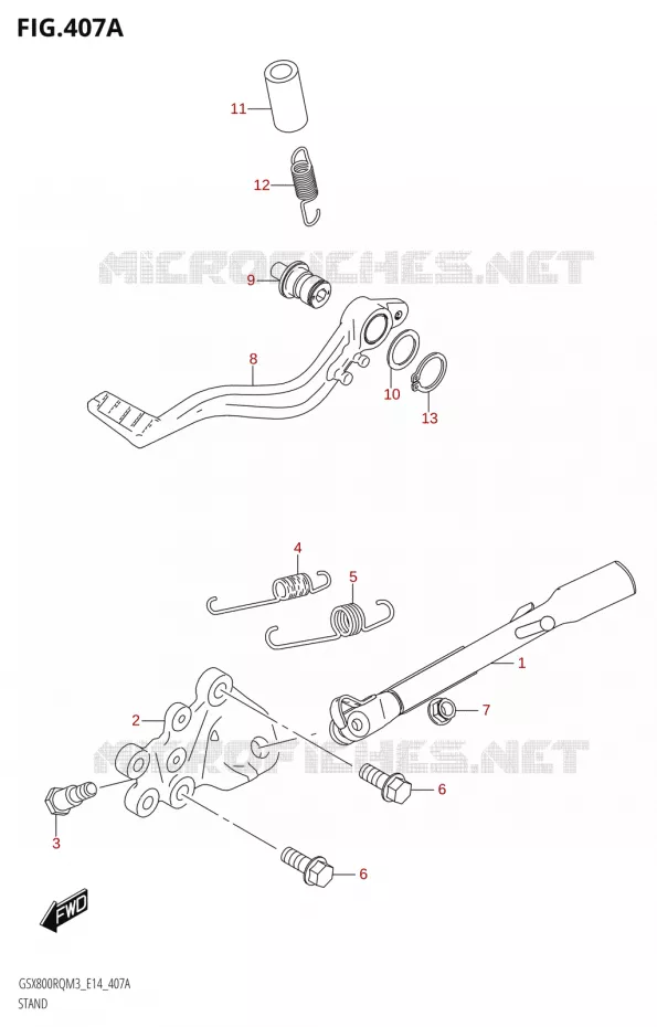 STAND Suzuki MOTO 800 GSX 2023  GSX800RQ M3 (E14)