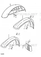 FRONT FENDER for Suzuki TS-ER 250 1996