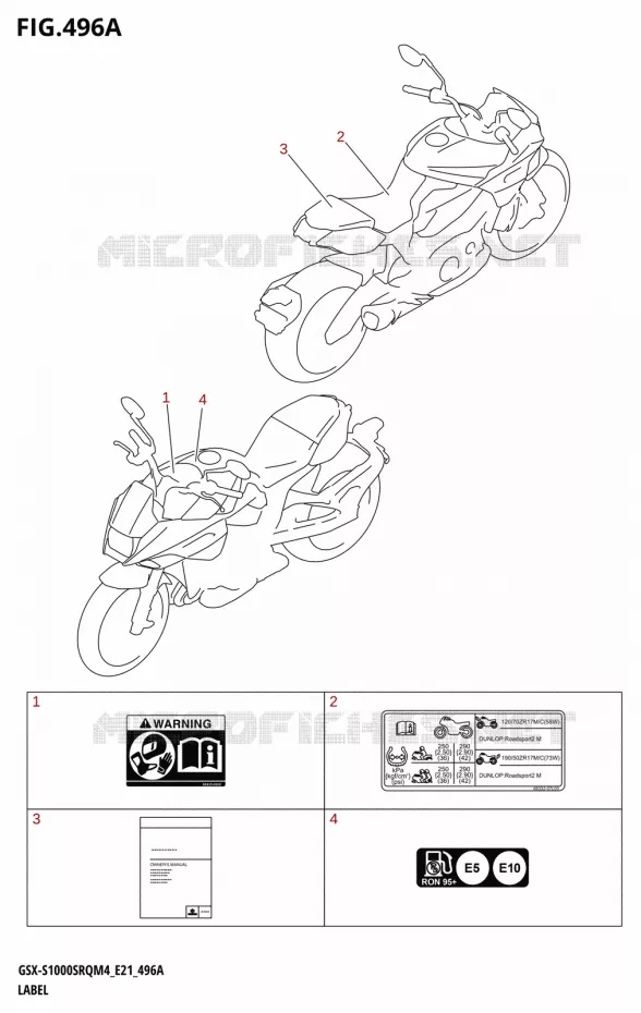 LABEL Suzuki MOTO 1000 KATANA 2024  GSX-S1000SRQ M4 (E21)
