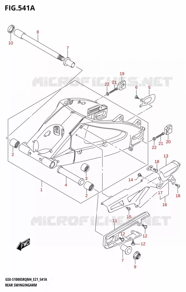 SWINGARM Suzuki MOTO 1000 KATANA 2024  GSX-S1000SRQ M4 (E21)