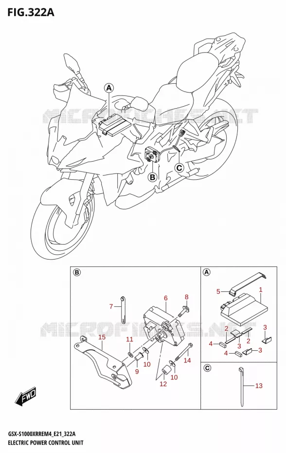 ELECTRIC POWER CONTROL UNIT Suzuki MOTO 1000 GSX-S 2024  GSX-S1000XRRE M4 (E21)