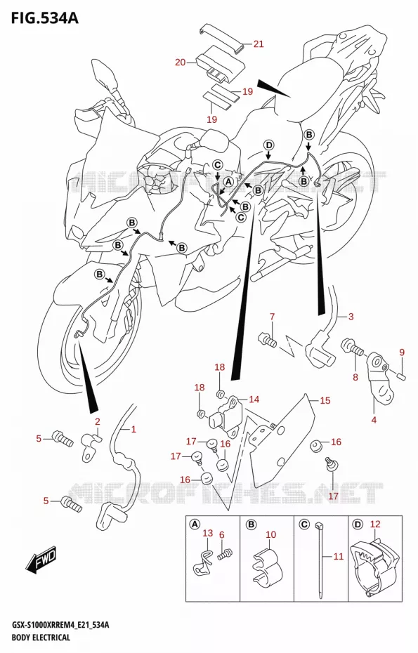 ELECTRICAL COMPONENTS Suzuki MOTO 1000 GSX-S 2024  GSX-S1000XRRE M4 (E21)