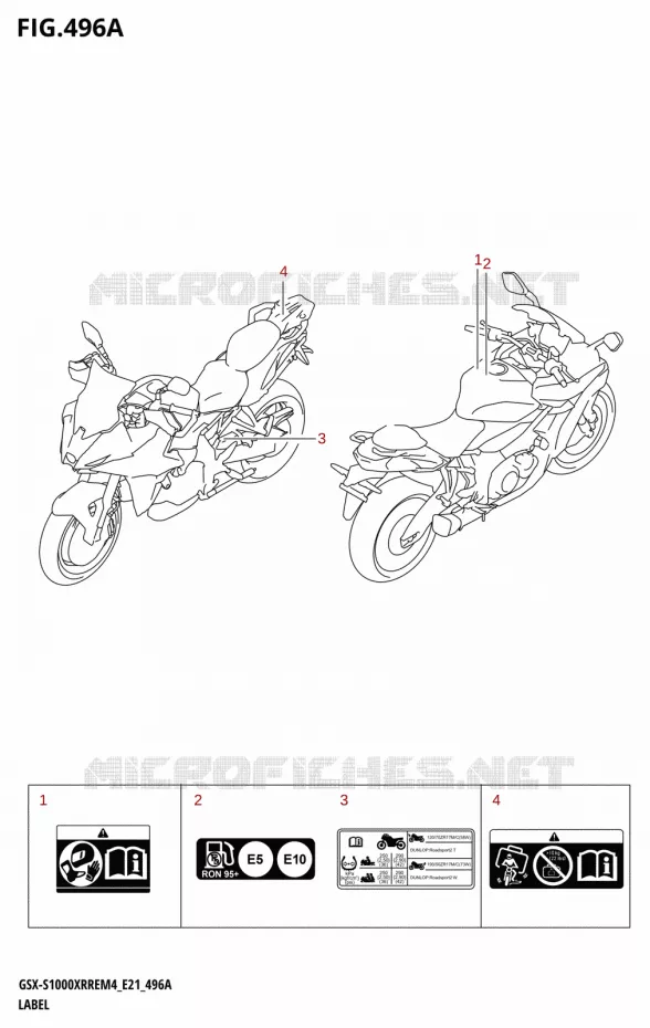 LABEL Suzuki MOTO 1000 GSX-S 2024  GSX-S1000XRRE M4 (E21)