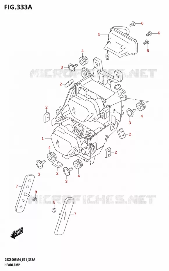 HEADLIGHT Suzuki MOTO 800 GSX 2024  GSX800FUQ M4 (E21)