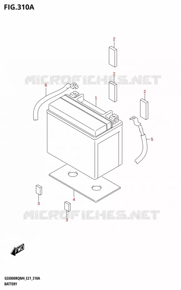 BATTERY Suzuki MOTO 800 GSX 2024  GSX800RQ M4 (E21)