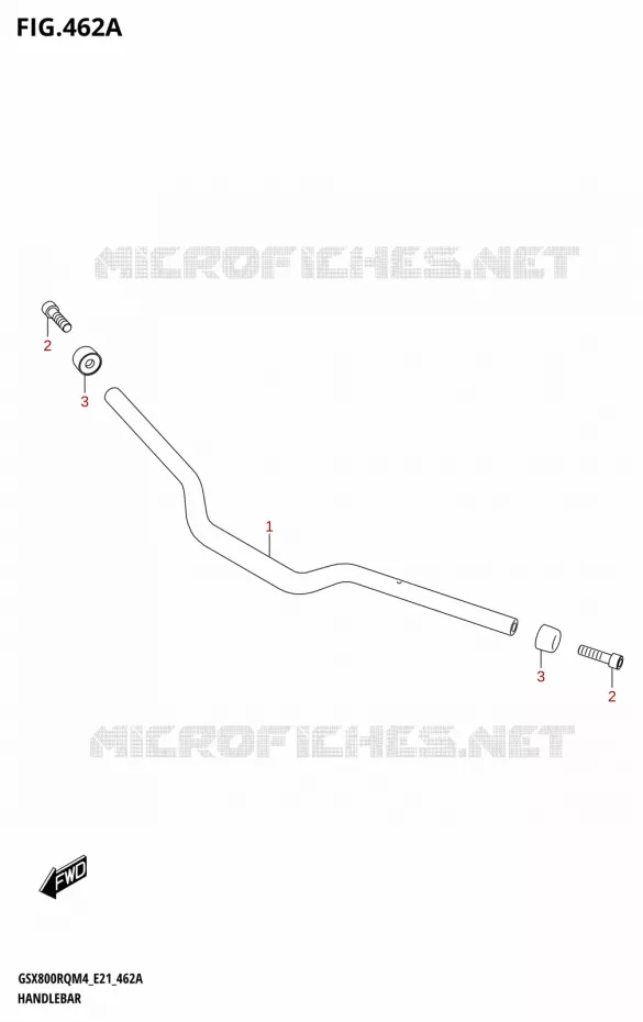 HANDLEBAR Suzuki MOTO 800 GSX 2024  GSX800RQ M4 (E21)