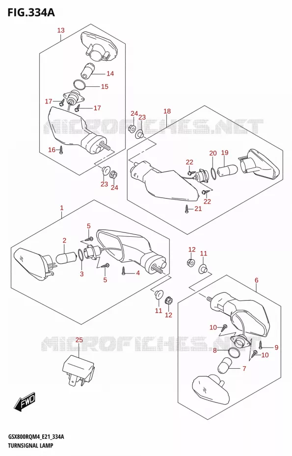 INDICATORS Suzuki MOTO 800 GSX 2024  GSX800RQ M4 (E21)