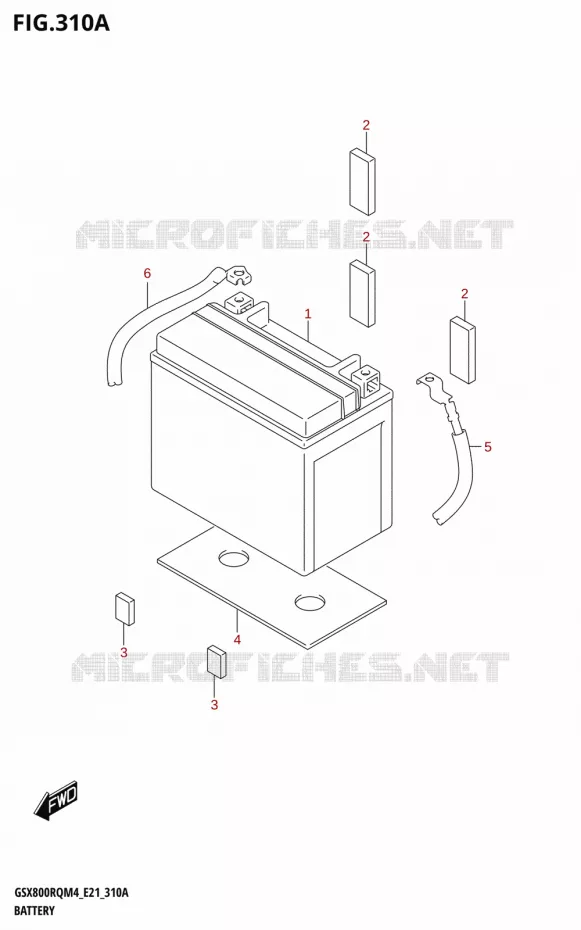 BATTERY Suzuki MOTO 800 GSX 2024  GSX800UQ M4 (E21)