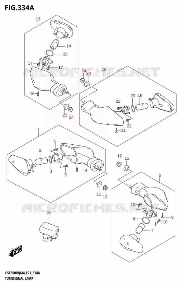 INDICATORS Suzuki MOTO 800 GSX 2024  GSX800UQ M4 (E21)