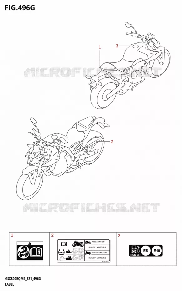 LABEL Suzuki MOTO 800 GSX 2024  GSX800UQ M4 (E21)