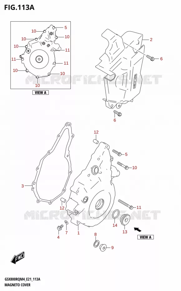 MAGNETO COVER Suzuki MOTO 800 GSX 2024  GSX800UQ M4 (E21)