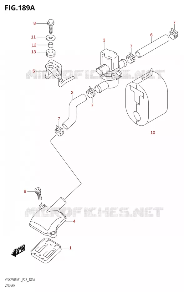 ANTI POLLUTION SYSTEM Suzuki MOTO 250 GSX-R 2021  GSX250R M1 (P28)