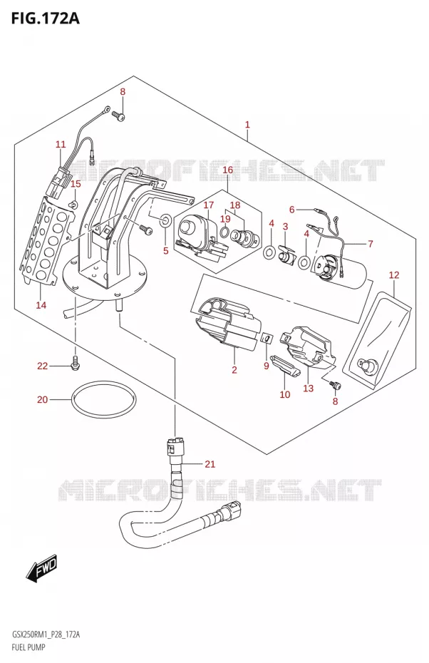 FUEL PUMP Suzuki MOTO 250 GSX-R 2021  GSX250R M1 (P28)