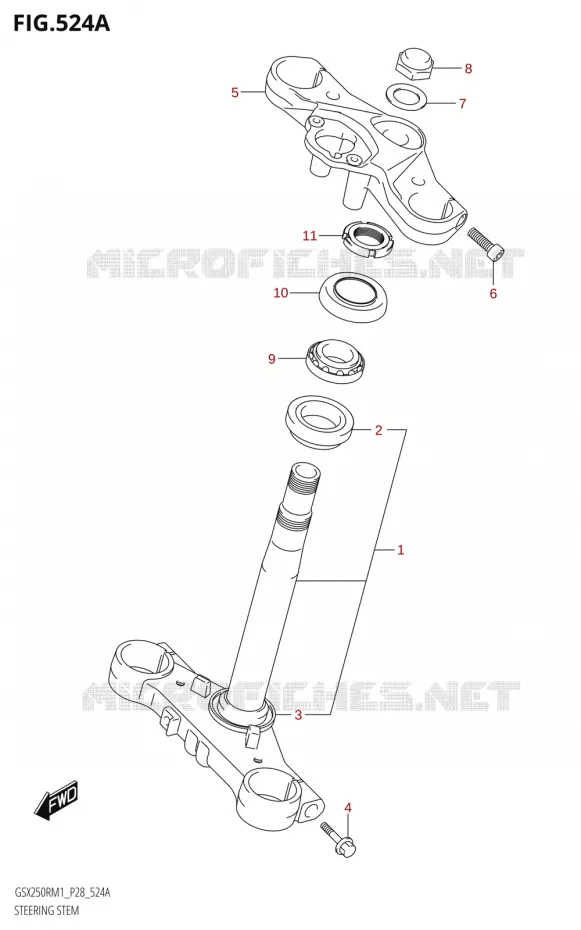 STEERING COLUMN Suzuki MOTO 250 GSX-R 2021  GSX250R M1 (P28)
