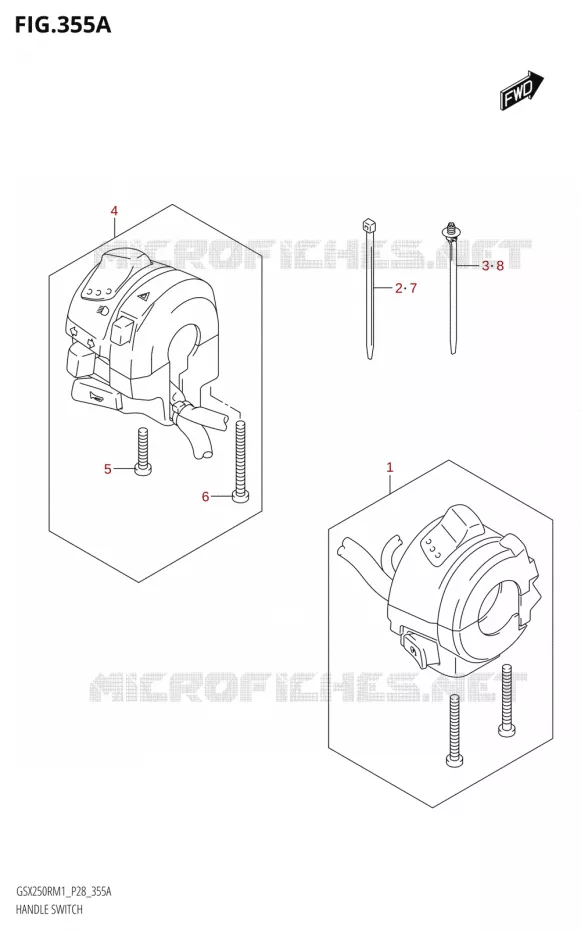 SWITCHES Suzuki MOTO 250 GSX-R 2021  GSX250R M1 (P28)