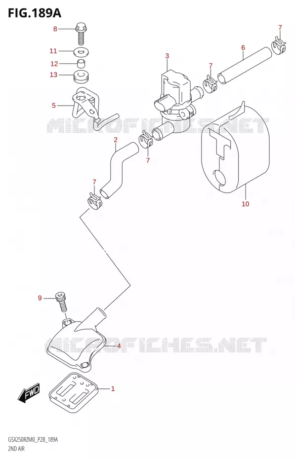 ANTI POLLUTION SYSTEM Suzuki MOTO 250 GSX-R 2020  GSX250RZ M0 E03,E28,E33