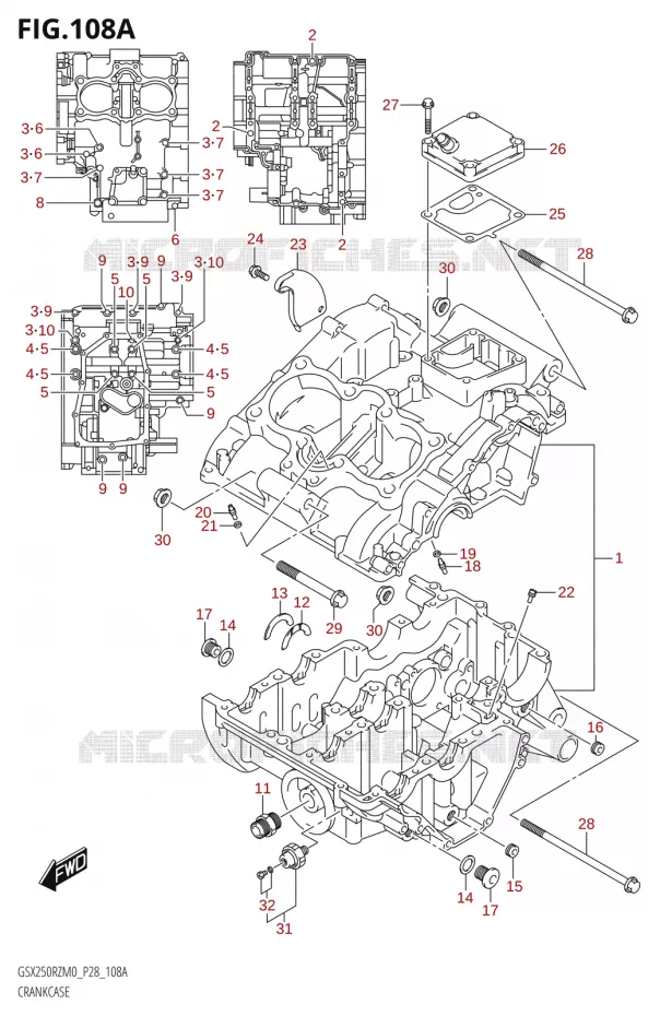 CASING Suzuki MOTO 250 GSX-R 2020  GSX250RZ M0 E03,E28,E33