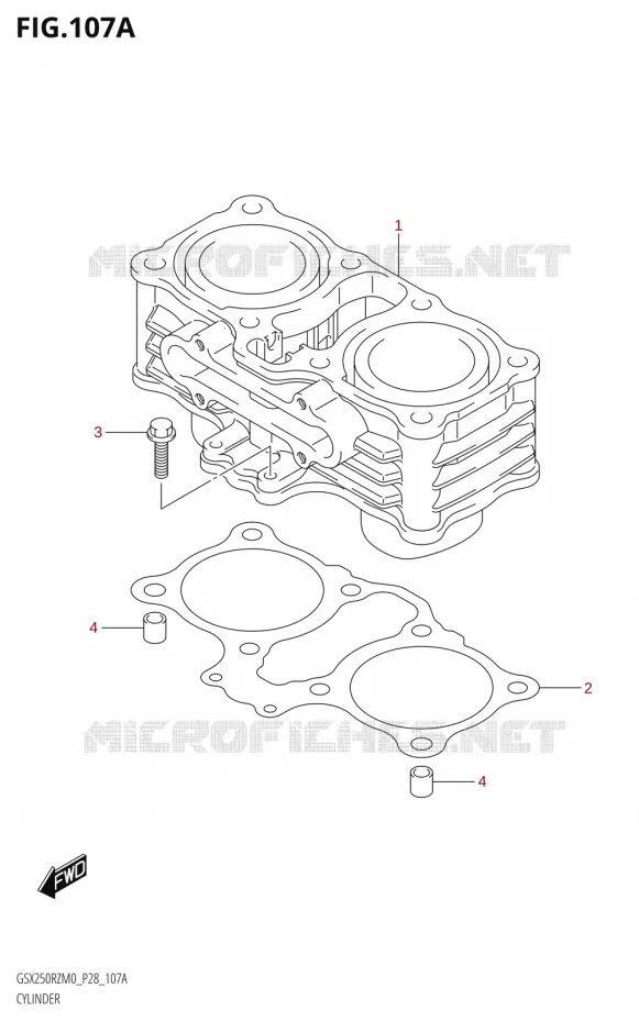 CYLINDER Suzuki MOTO 250 GSX-R 2020  GSX250RZ M0 E03,E28,E33