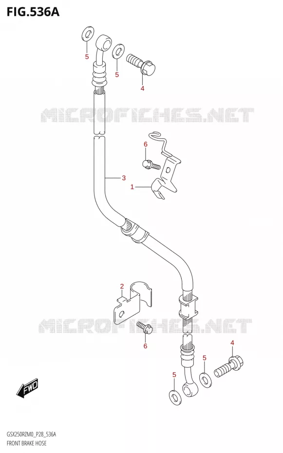 FRONT BRAKE HOSE Suzuki MOTO 250 GSX-R 2020  GSX250RZ M0 E03,E28,E33