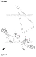 FOOTREST for Suzuki RM-Z 250 2023
