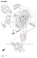 REAR WHEEL for Suzuki RM-Z 250 2023