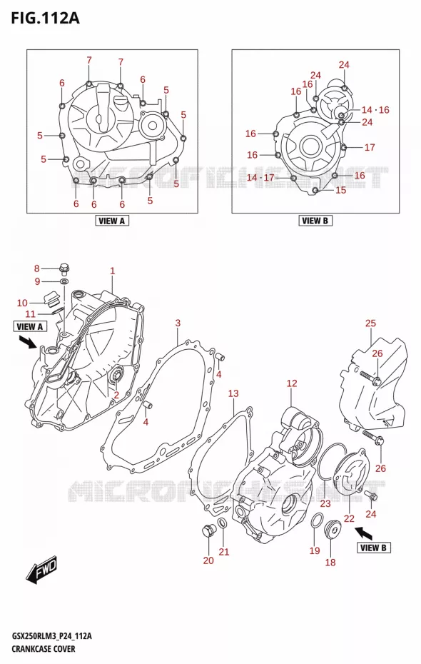 CRANKCASE COVER Suzuki MOTO 250 GSX-R 2023  GSX250RL M3 (P24)