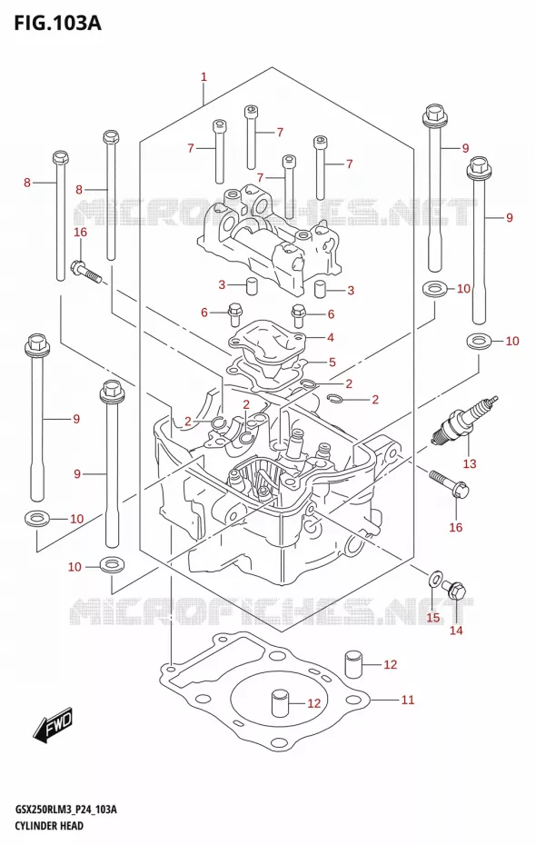 CYLINDER HEAD Suzuki MOTO 250 GSX-R 2023  GSX250RL M3 (P24)