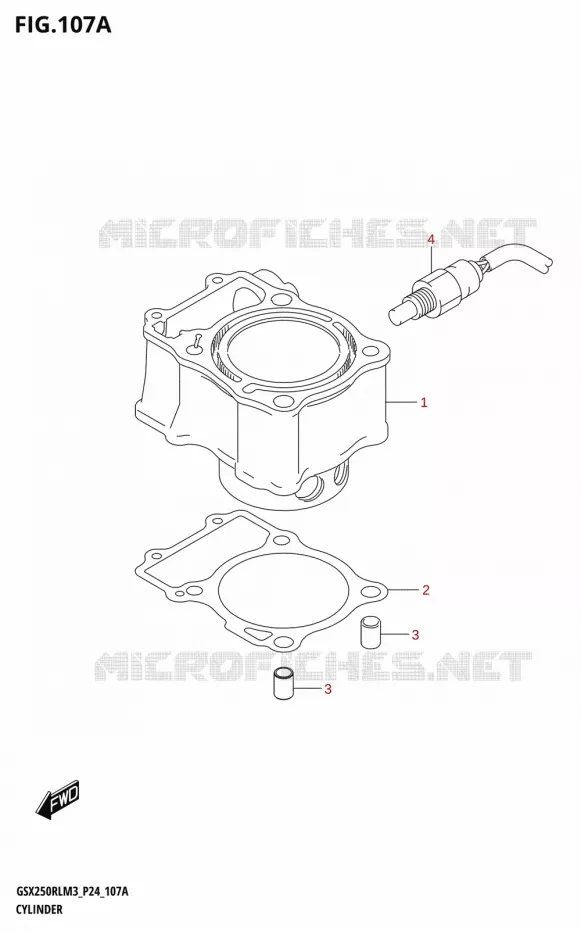 CYLINDER Suzuki MOTO 250 GSX-R 2023  GSX250RL M3 (P24)