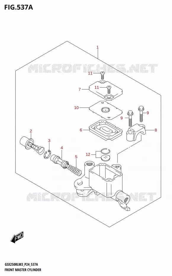 FRONT MASTER CYLINDER Suzuki MOTO 250 GSX-R 2023  GSX250RL M3 (P24)
