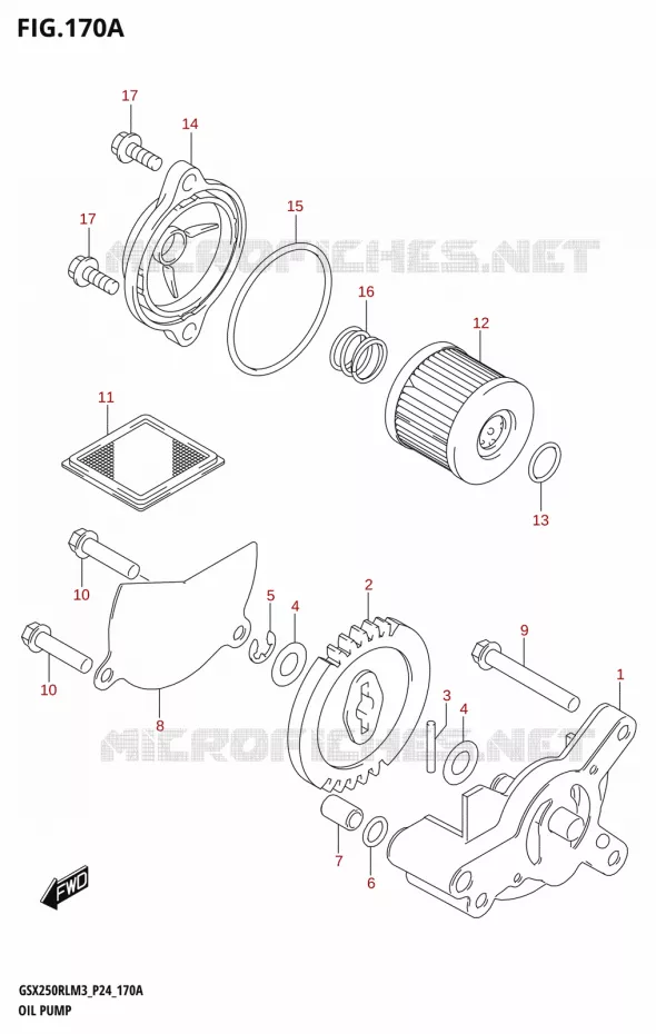 OIL PUMP Suzuki MOTO 250 GSX-R 2023  GSX250RL M3 (P24)
