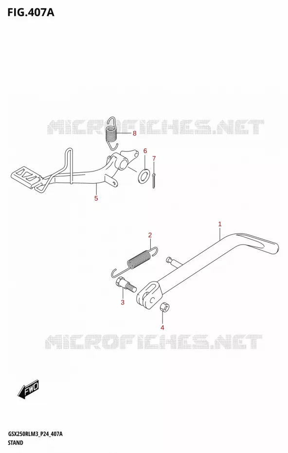 STAND Suzuki MOTO 250 GSX-R 2023  GSX250RL M3 (P24)