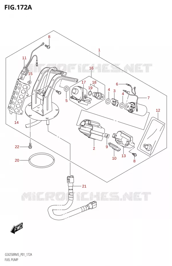 FUEL PUMP Suzuki MOTO 250 GSX-R 2023  GSX250RRLJ M3 (P01)