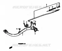 BRAKE PEDAL for Suzuki TS-ER 50 1979