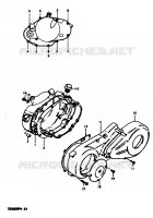 CRANKCASE COVER for Suzuki TS-ER 50 1979