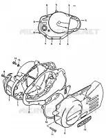 CRANKCASE COVER for Suzuki TS 125 1979