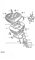 CYLINDER for Suzuki TS-ER 250 1996