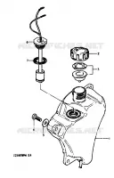 OIL TANK for Suzuki TS-ER 50 1979