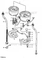 SPEEDOMETER for Suzuki TS 125 1979