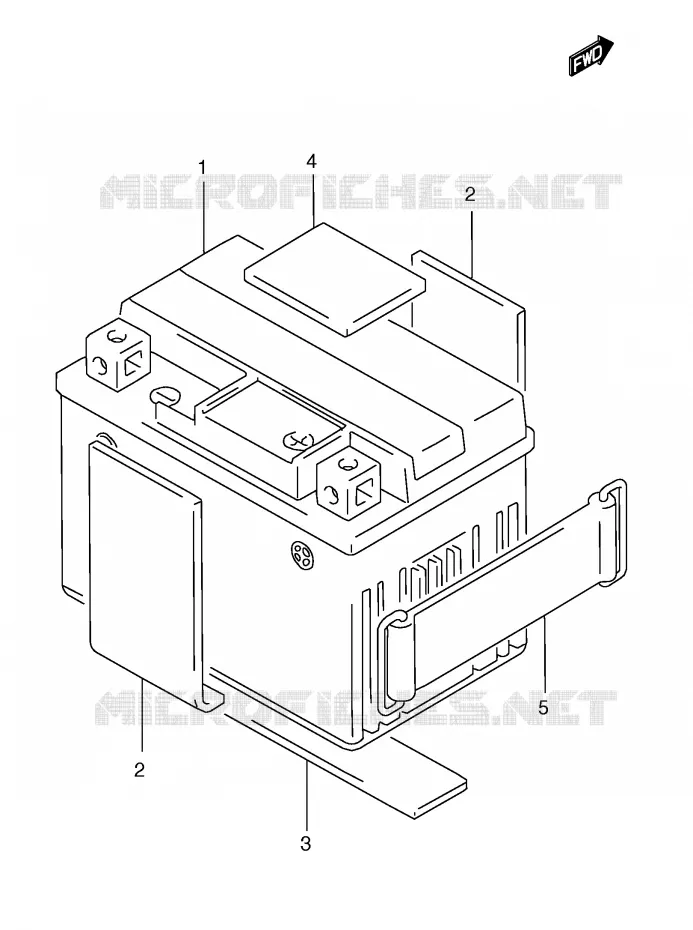 BATTERY Suzuki MOTO 185 TS-ER 1996  TS185ERT(E1)