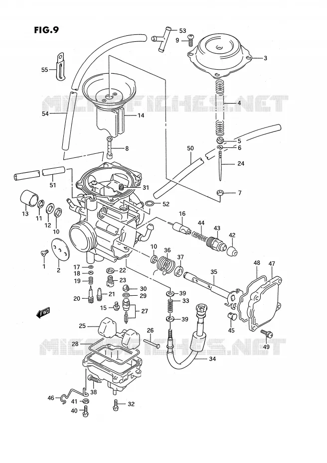 CARBURETOR Suzuki QUAD 300 KINGQUAD 1993  LT-F4WDXP(E3)