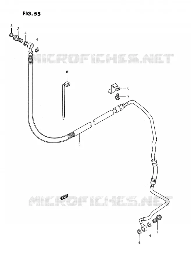 CLUTCH HOSE Suzuki MOTO 1400 INTRUDER 1988  VS1400GLFJ(E2)