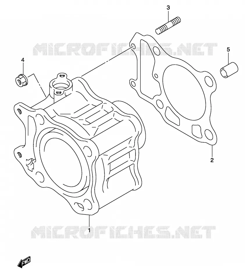CYLINDER Suzuki SCOOTER 150 BURGMAN 2002  UH150K2(P19)