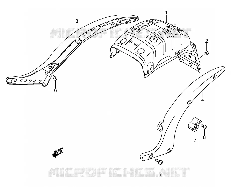 FRAME BRACE Suzuki MOTO 800 VOLUSIA 2004  VL800ZK4(E2)