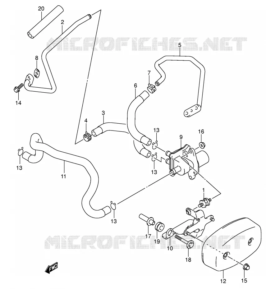 FUEL EVAP SYSTEM (MODEL K5) Suzuki MOTO 800 VOLUSIA 2003  VL800ZK3(E2)